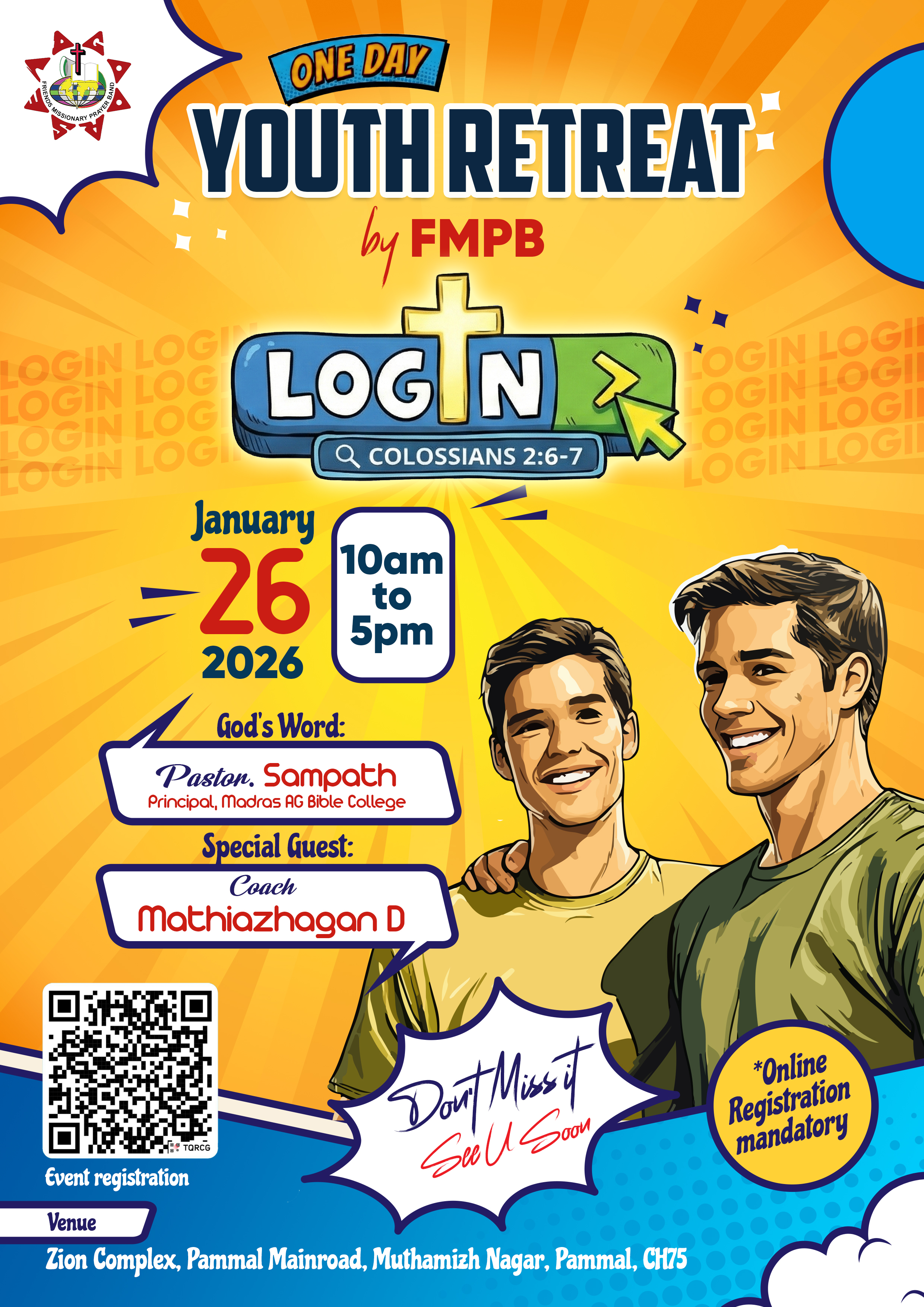 ONE DAY YOUTH RETREAT poster